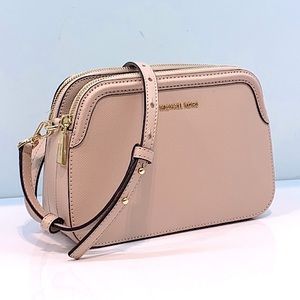 MICHAEL KORS HOUSTON LARGE DOUBLE ZIP CROSSBODY